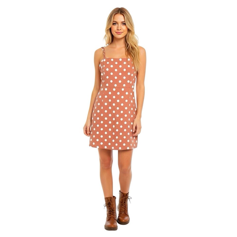Forever 21 Womens Dress Sz Small Polka Dots Mini Y2K 2000’s Spring Summer Casual